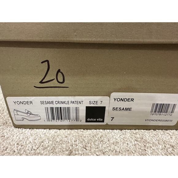 Women's Tan Loafers with Buckle Detail - Picture 11 of 12